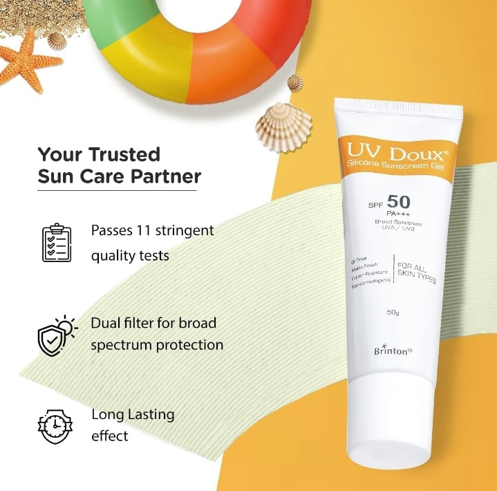 UV Doux Silicone Sunscreen Gel SPF 50 PA+++ 100g