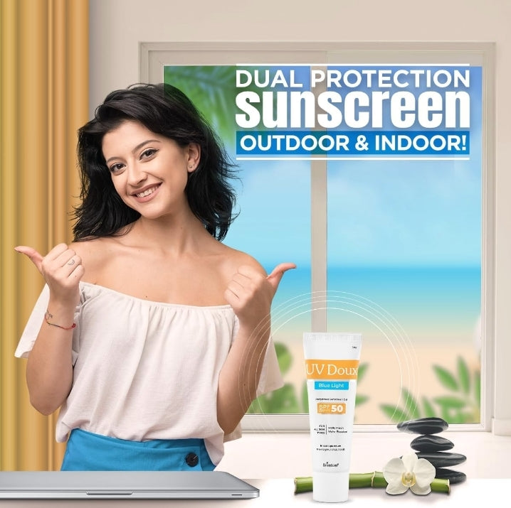 UV Doux Blue Light Anhydrous Sunscreen Gel SPF 50 PA+++ 50g